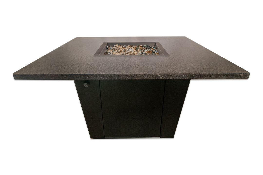 42” Square Gas Fire Pit Table | 21” Height | Venice