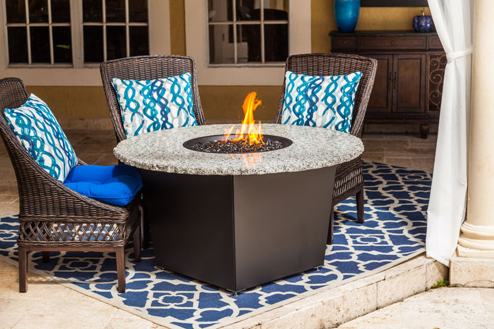 48” Round Gas Fire Pit Table | 21” Height | Riviera