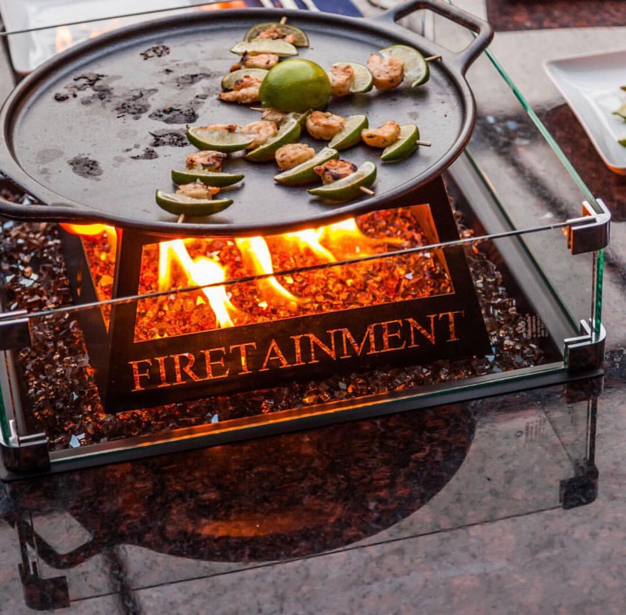 An image of the Universal Cooking Package - Rectangle Fire Pit Table Compatible