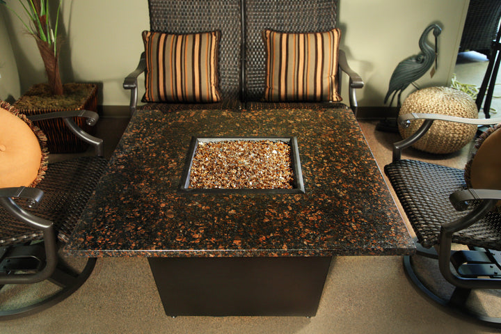 An image of the 42” Square Gas Fire Pit Table | 21” Height | Venice